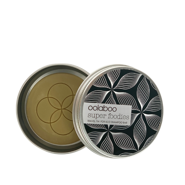 Super foodies travel tin + eco shampoo bar