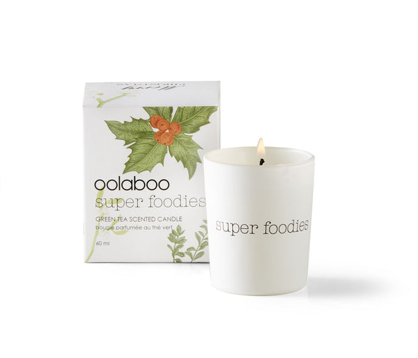 Super foodies green tea scented candle